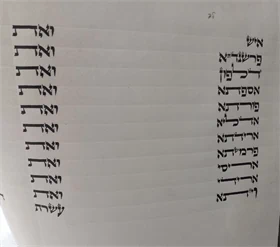 מגילת אסתר כתב בית יוסף 11 שורות