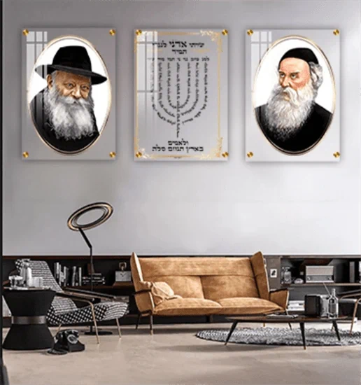 שלישיית תמונות על זכוכית