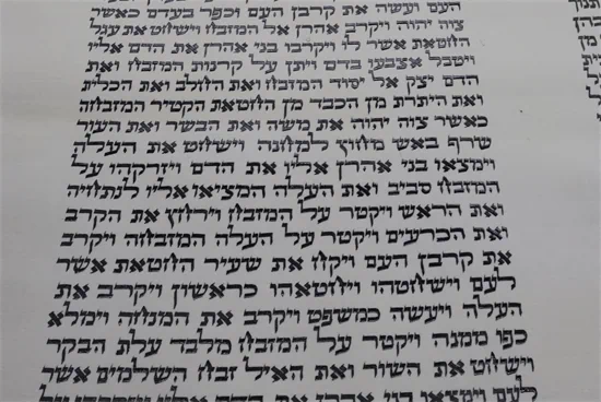 ספר תורה ספרדי  גודל 56